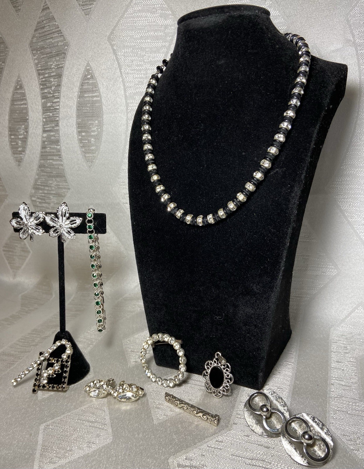 Lot Vintage Modern Jewelry Sarah Coventry Avon Rhinestones Sterling Silver 925