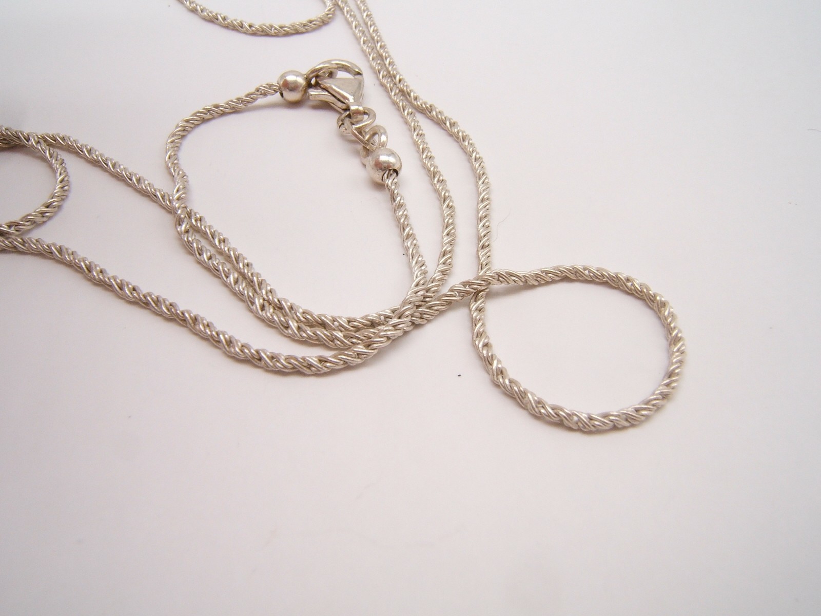 VTG MILOR HEART PENDANT NECKLACE LONG 18 3/4” LONG