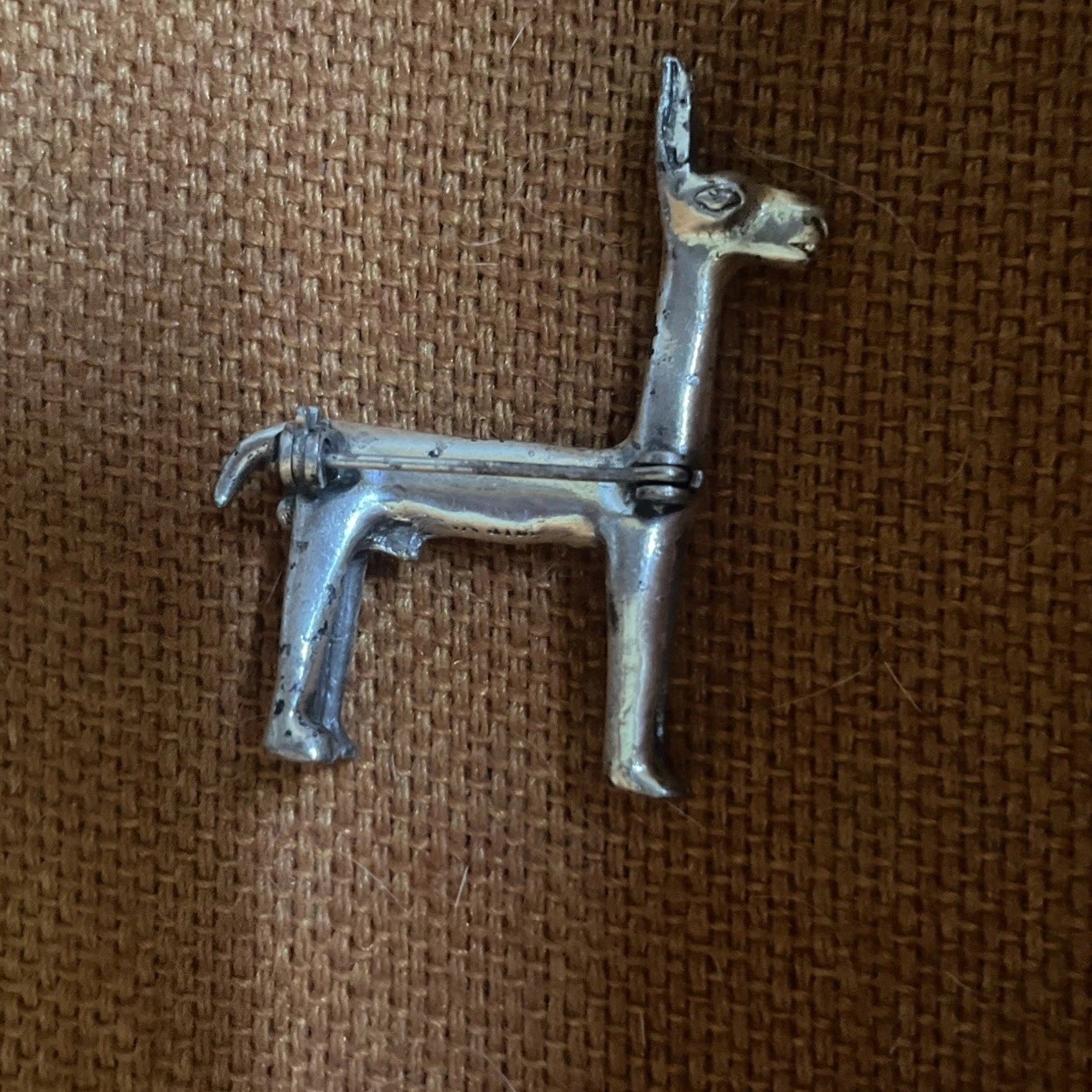 Vintage Alva Studios Llama Alpaca Brooch Museum Replica Pre Columbian