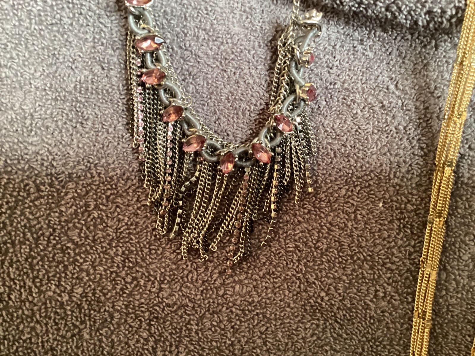 Lot of 3 vintage womens flapper costume jewelry necklaces