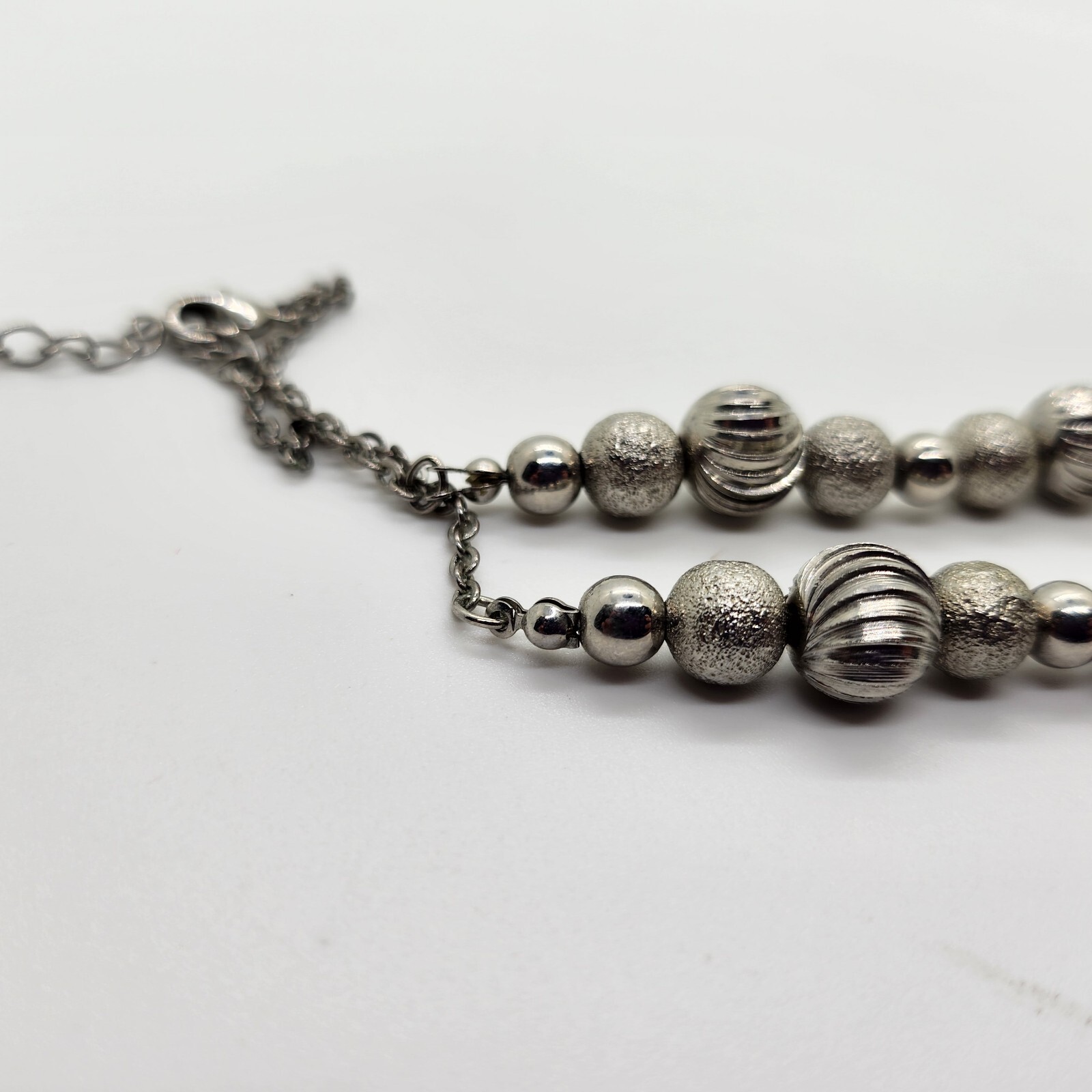 Monet – Silver Tone – Ball Necklace – See Photos For Size And Condition