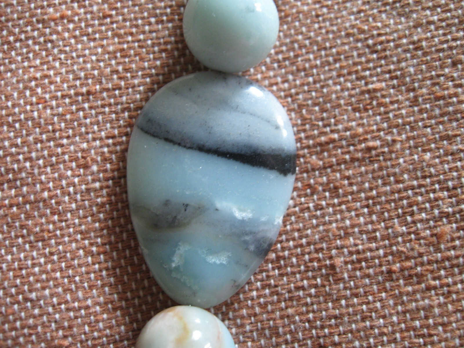 Vintage Colorado Springs Colo Lake George Amazonite/Silver Necklace Rare-Mineral
