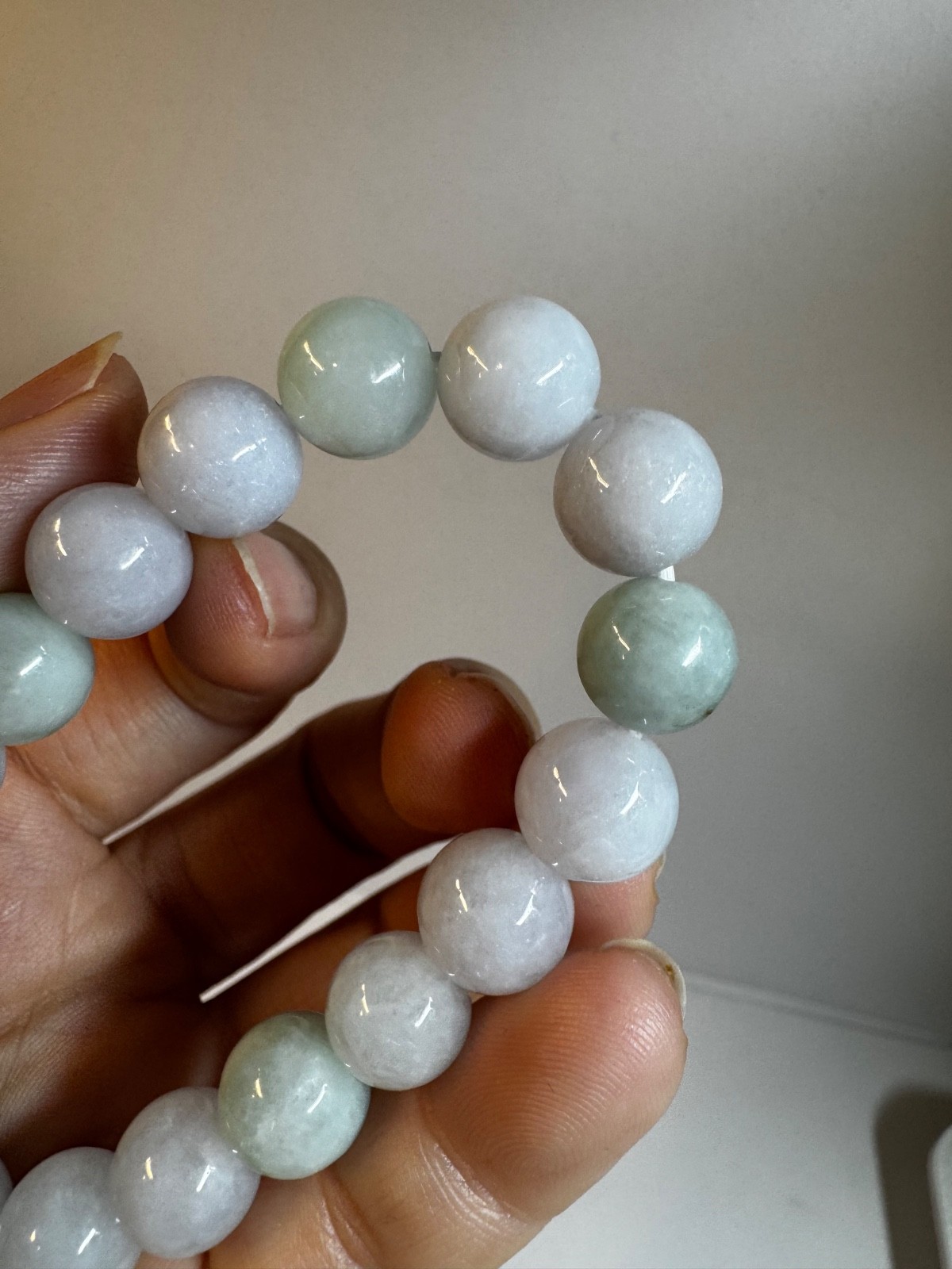 Natural Burmese A-Grade Jade jadeite beads bracelet 10-11mm new in box free ship