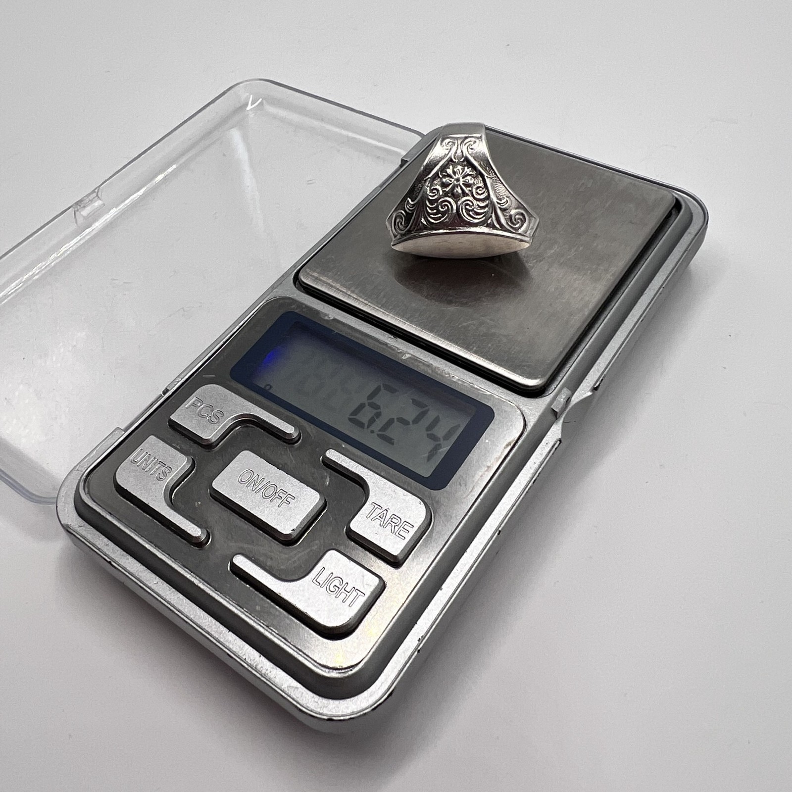 Vintage USSR Sterling Silver 875 Ring Soviet Jewelry Men’s Stamp Size 6.5 US