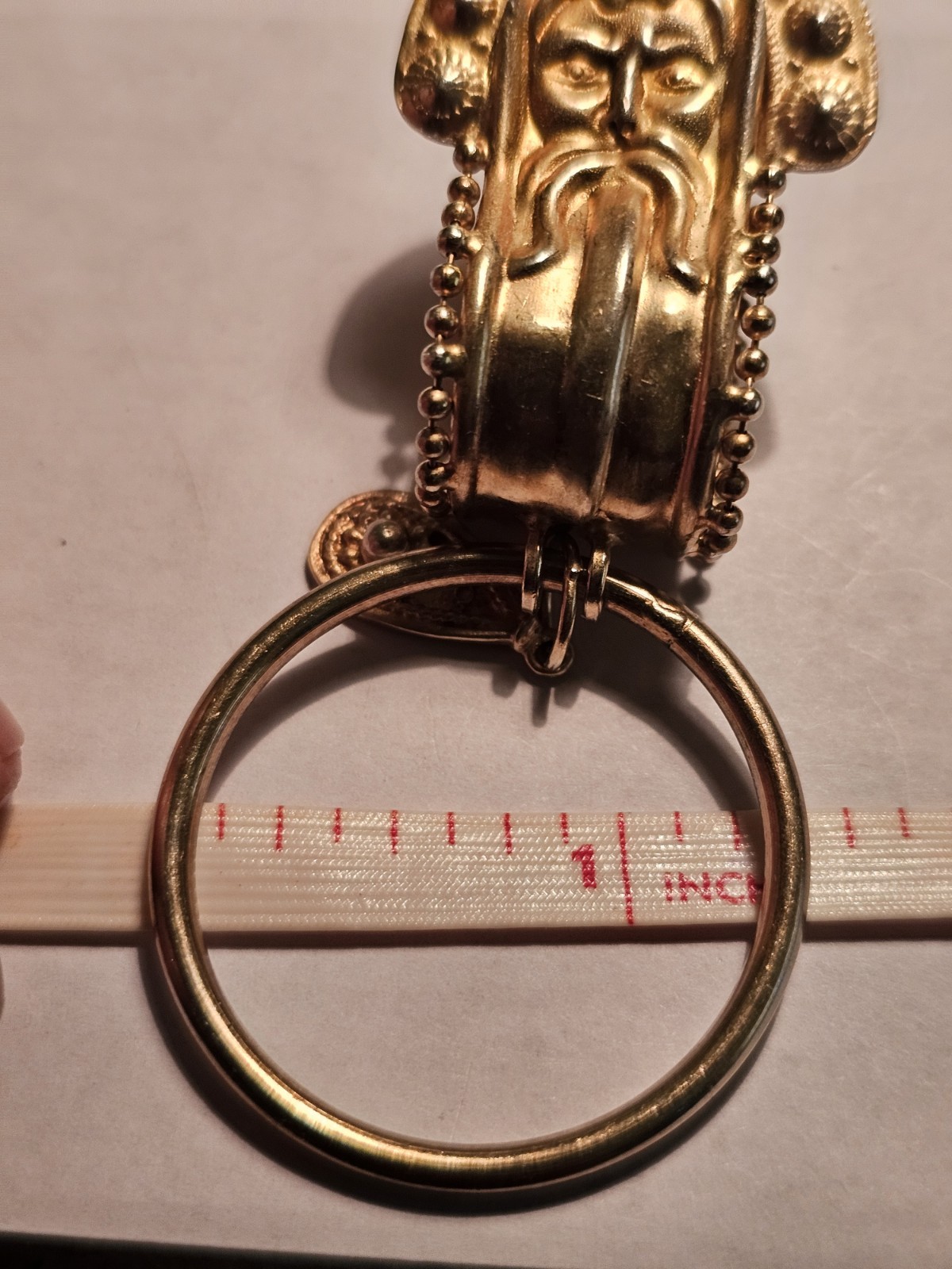 Vtg. Bold Deco Signed ☆473 A.R .925 Vermeil Dangle Drop Beaded Post Earrings 47