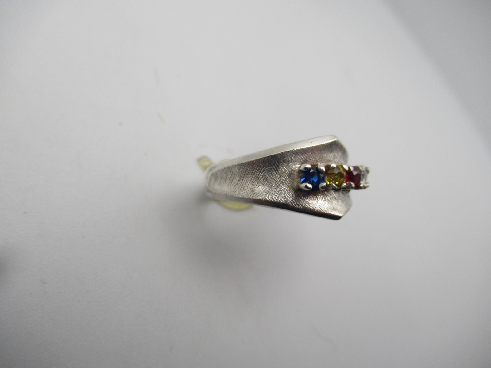 Vintage Sterling Silver Multi Stone Ring