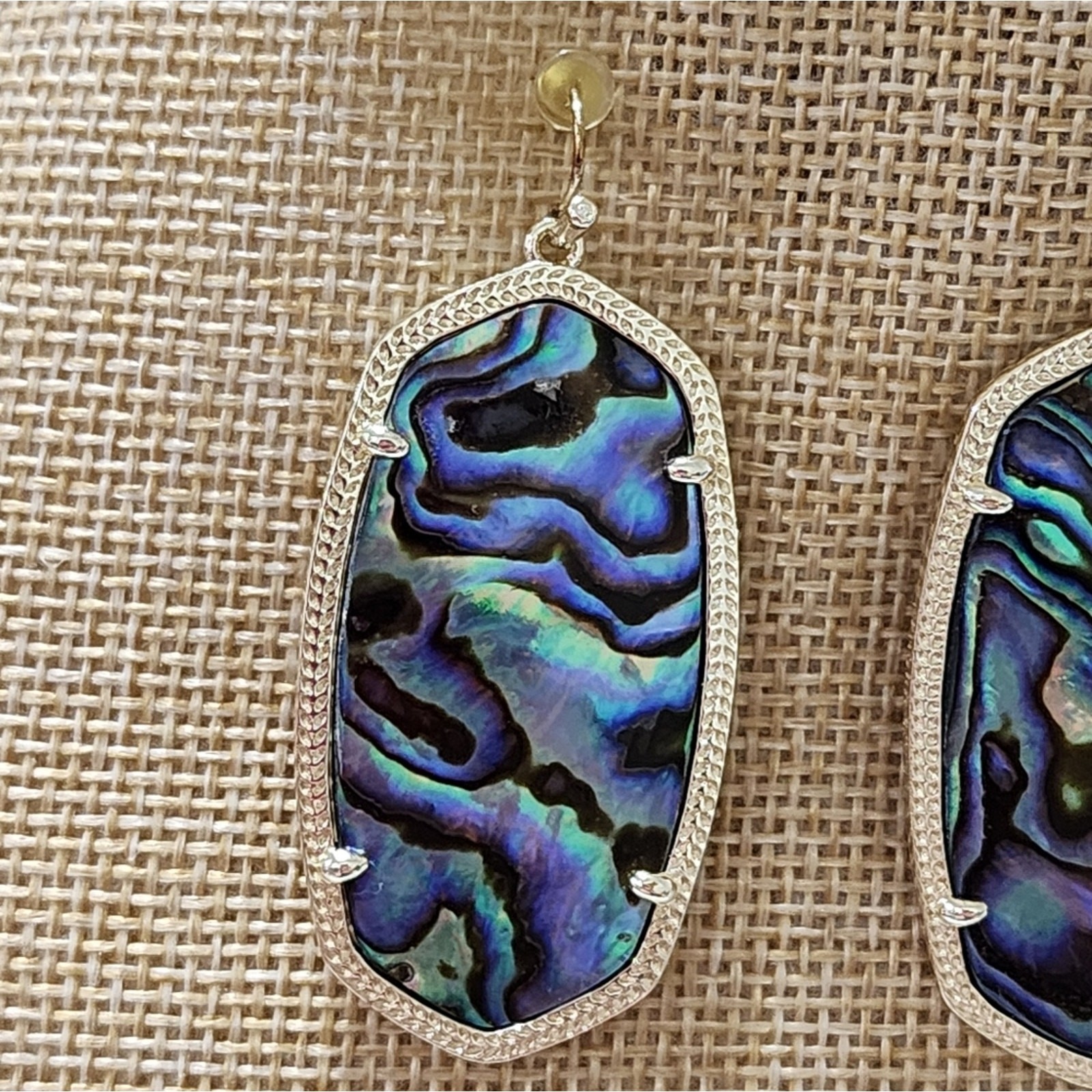 Kendra Scott Gold and Abalone Gorgeous Hand Picked Stones Danielle Earrings