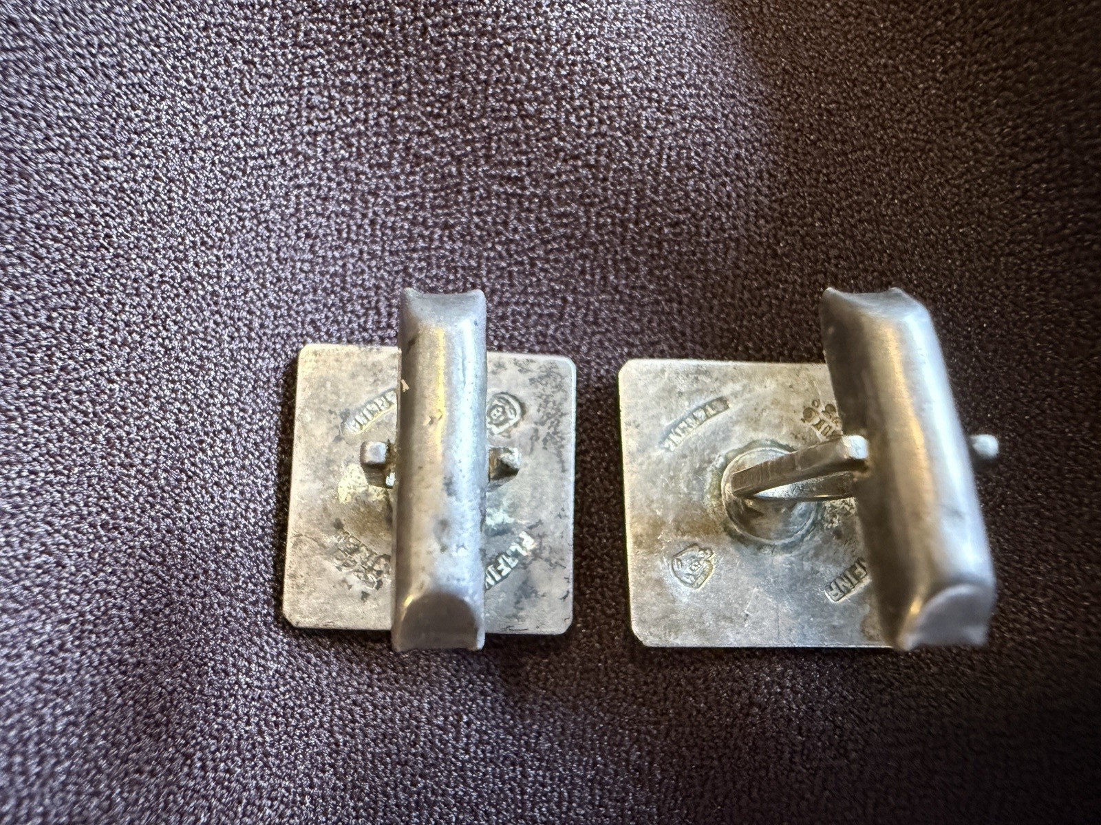 Vintage TAXCO MEXICO Sterling Silver AZTEC SUN CALENDAR Cufflinks 3/4″ EAGLE 18