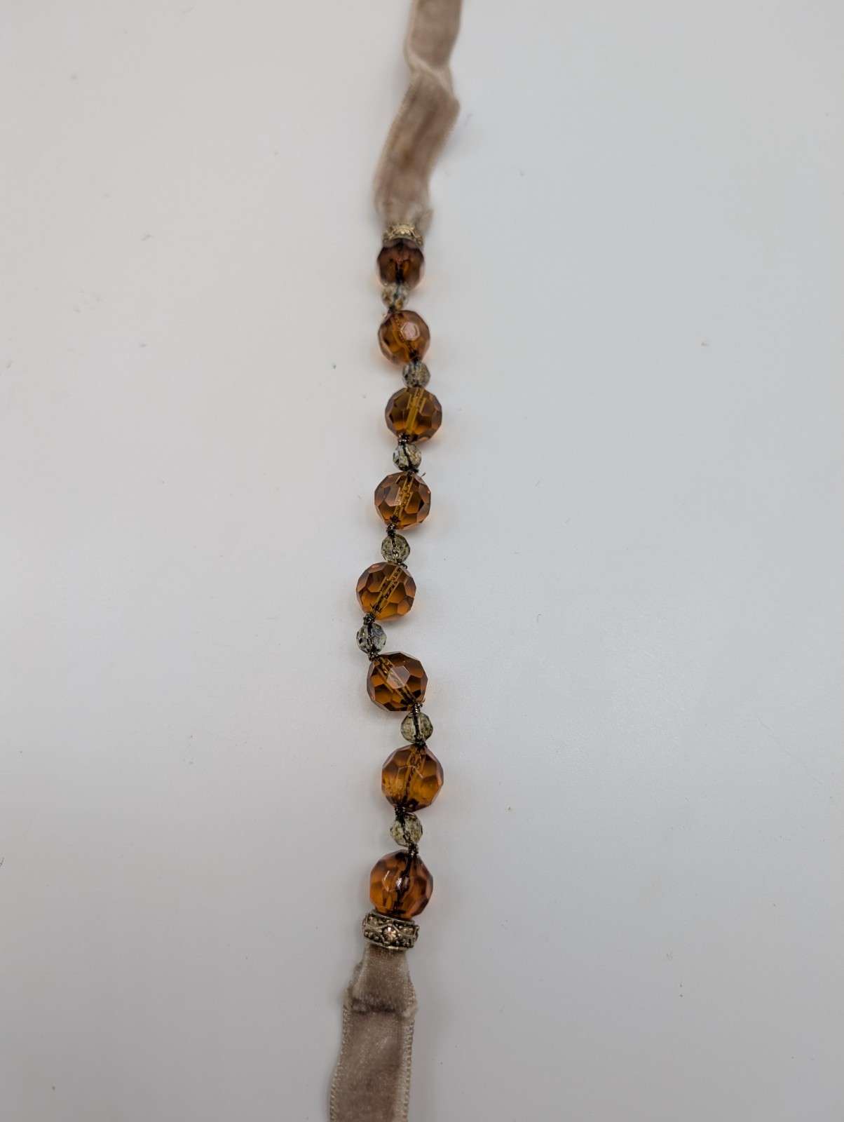 Monet Gold Tone Bracelet With Yellow/ Brown Stones EUC