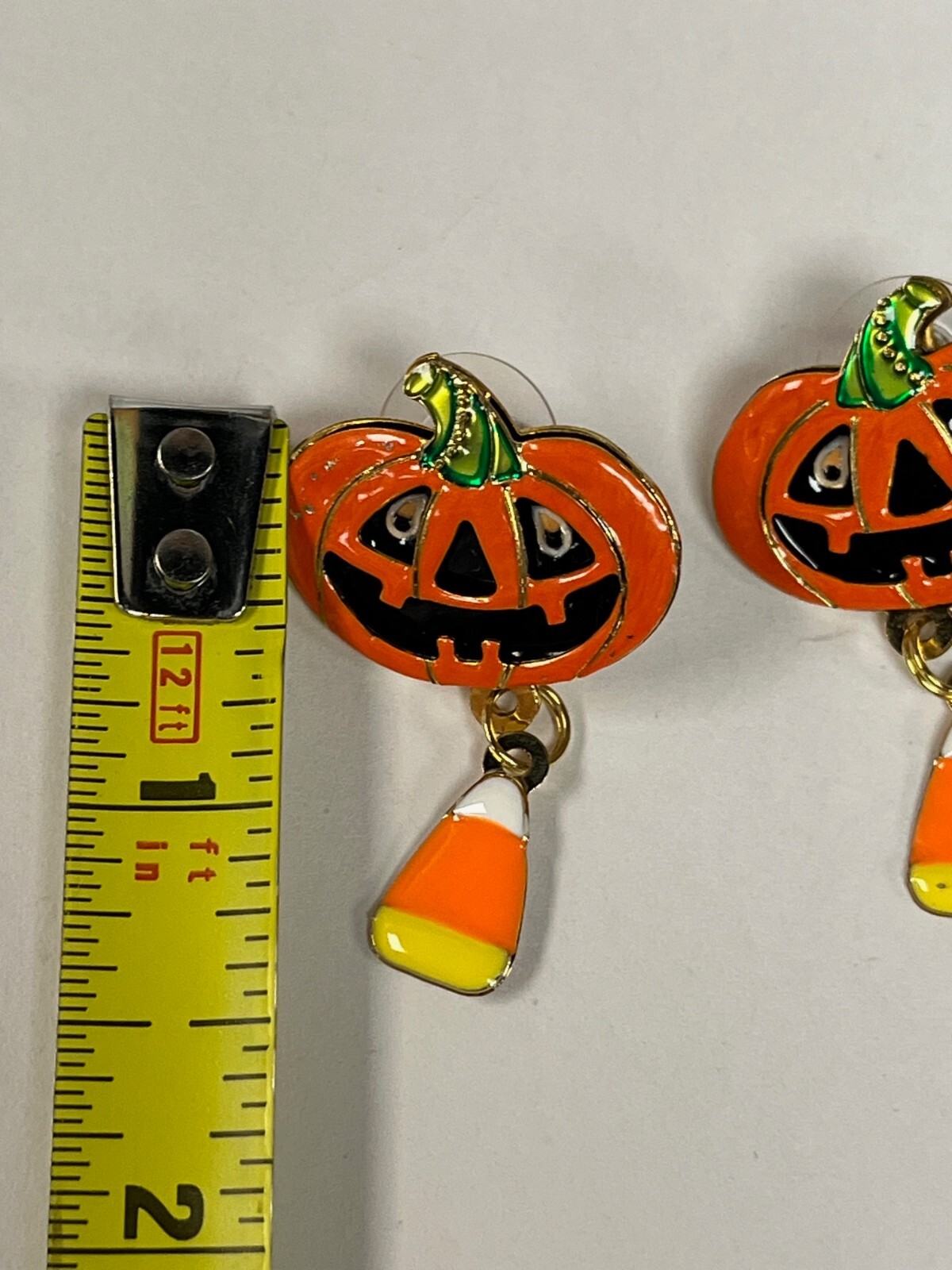 Lunch at the Ritz Trick or Treat Halloween Pumpkin Ghost with Pumpkin Earrings