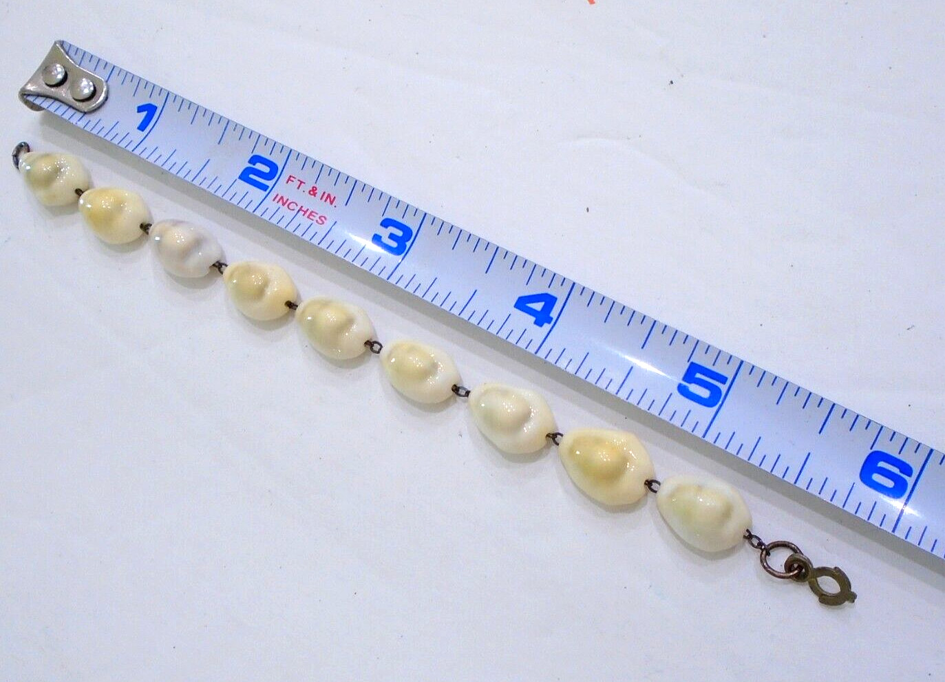 Vintage Sterling Silver Cowrie Shell Necklace Sea Shell Bracelet