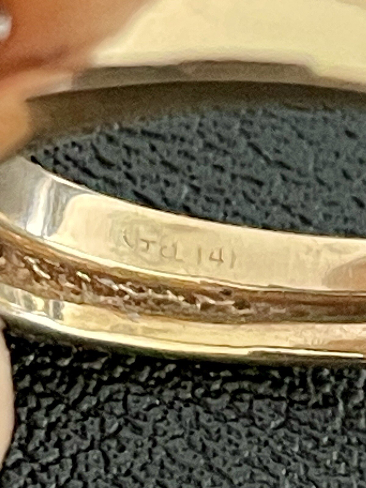 14KY 0.65CTW Center Diamond 0.35CTW Diamond Ring SIze 6 (I9)
