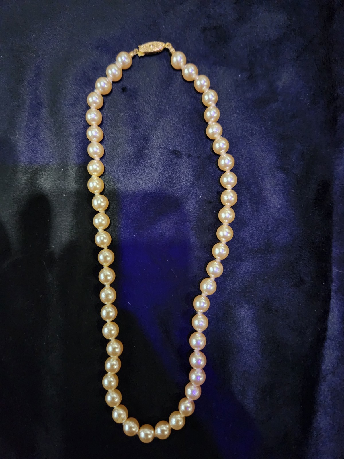 18 Inch Vintage Faux Pearl Necklace Lobster Claw Clasp Unbranded
