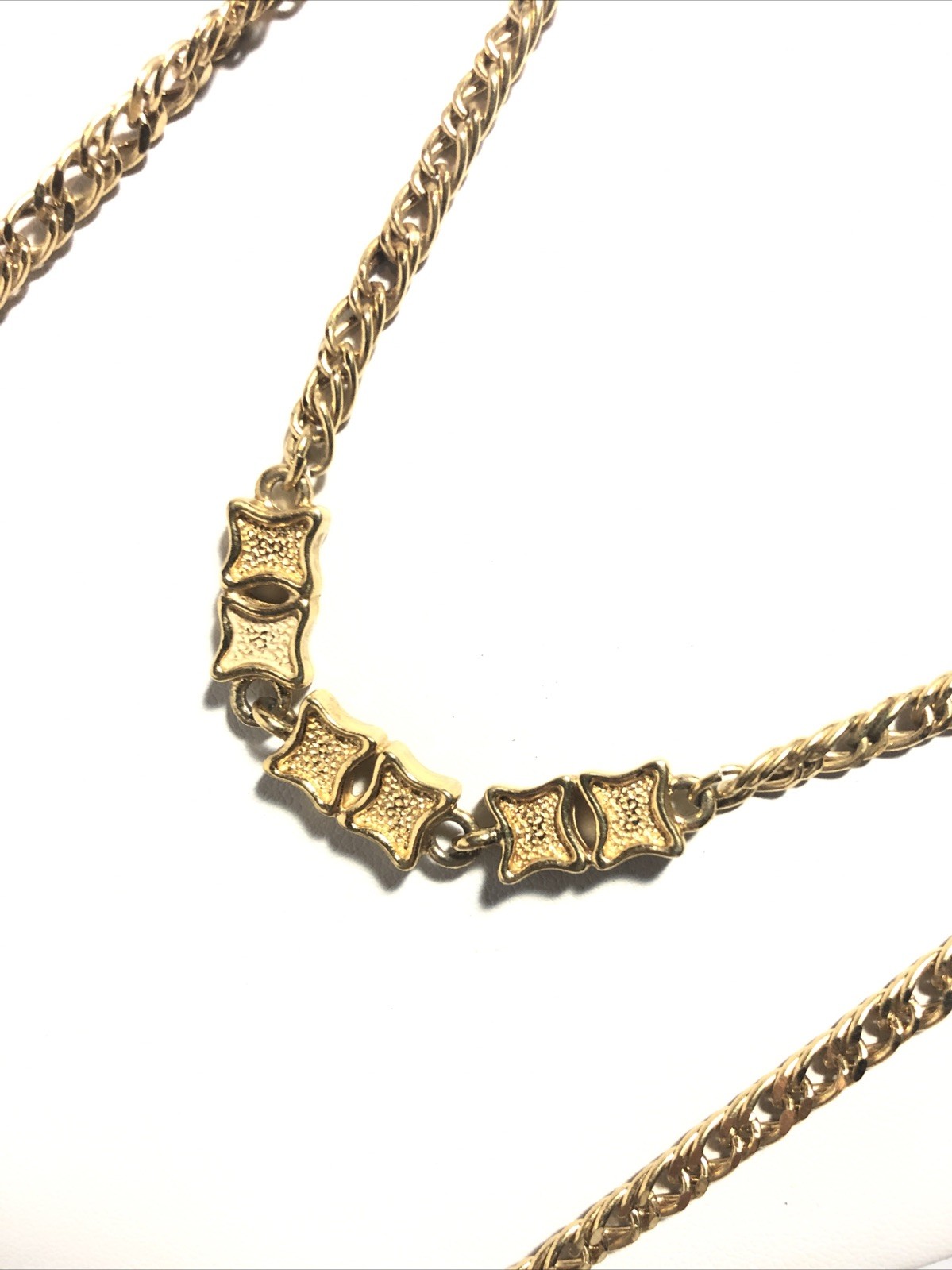 Vintage Monet Gold Tone Multi-Strand Long Wrap Necklace. 54” Long