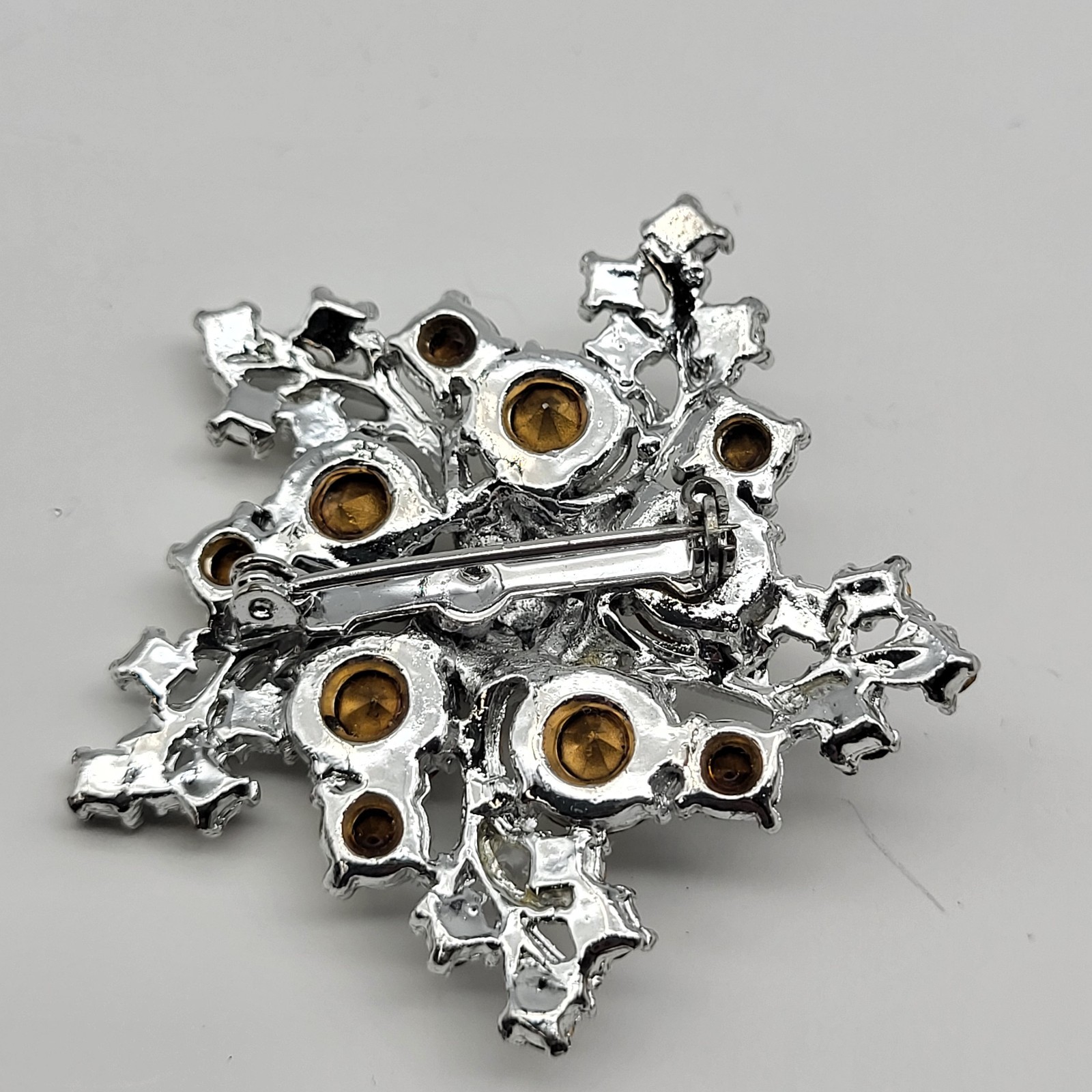 Vintage Brooch pin lot Christmas Holiday collection Tree Snowflake bell & more