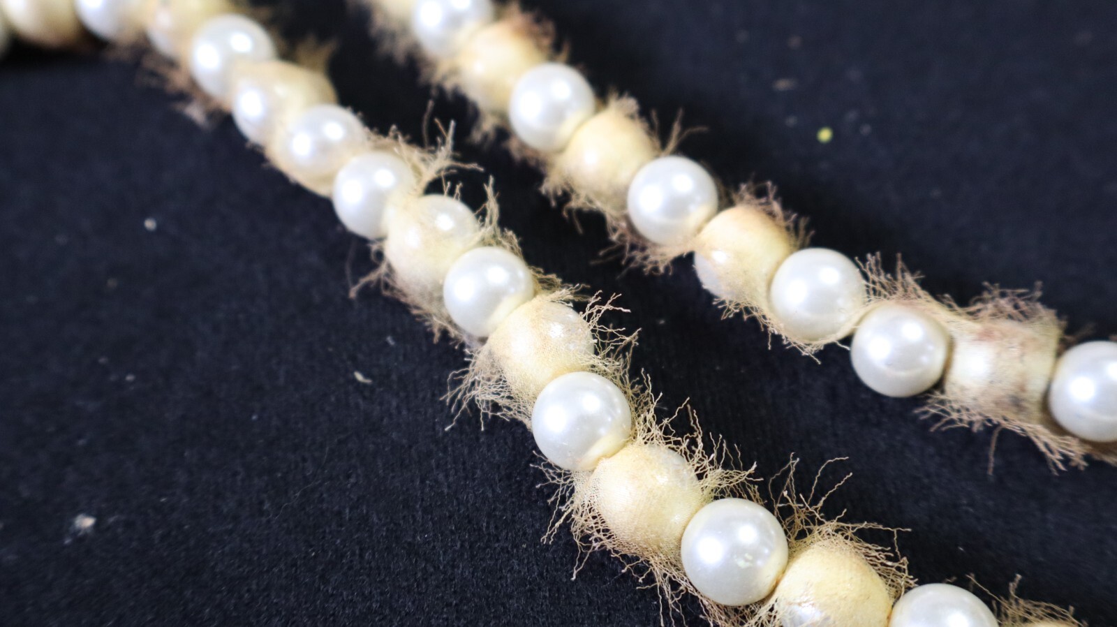 Vintage PEARL NECKLACE STORAGE AUCTION FIND LOT 3 FAUX? K