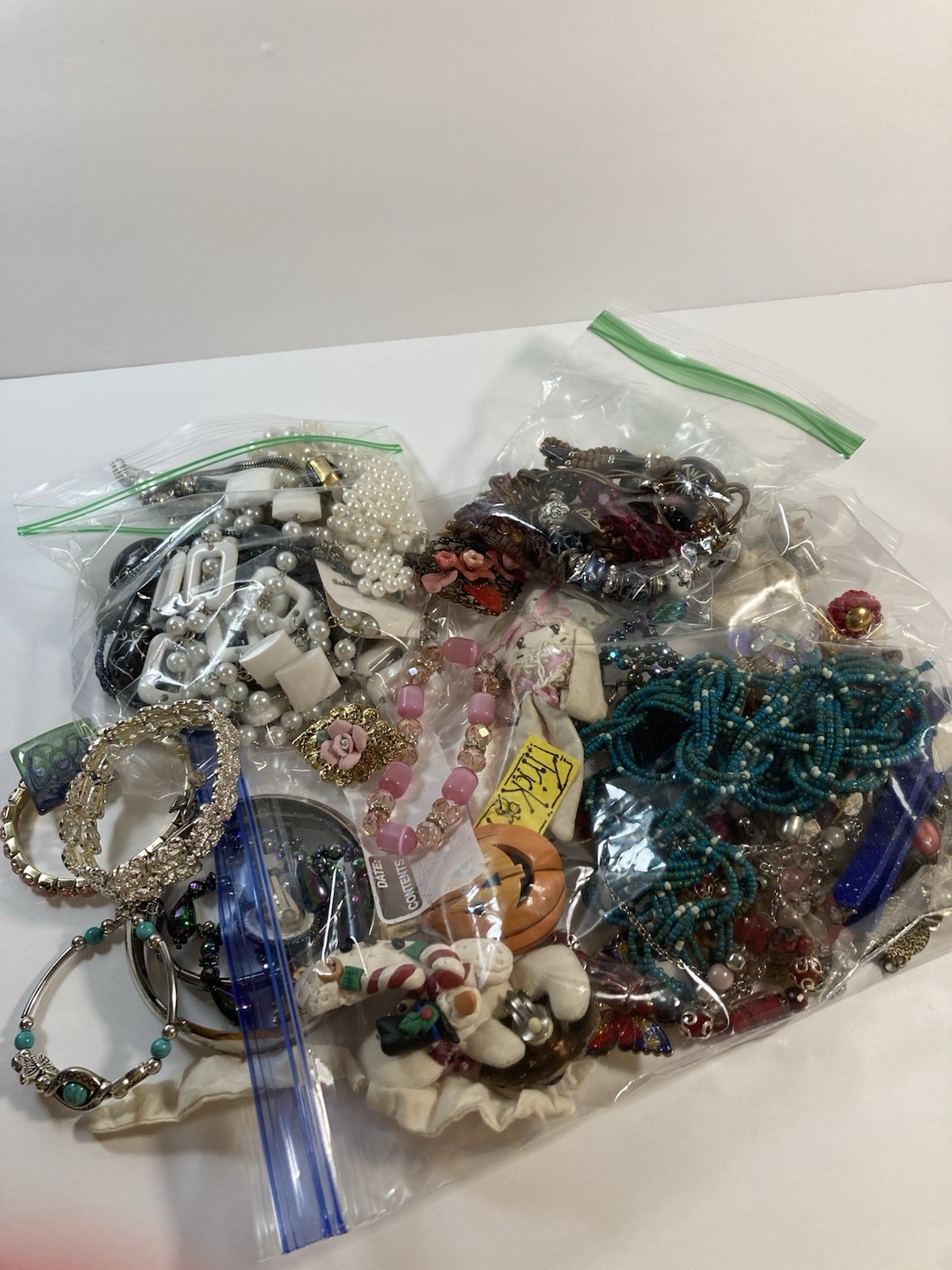 LOT Of Used Costume Jewelry Vintage to Modern Wearable 2 Plus LB