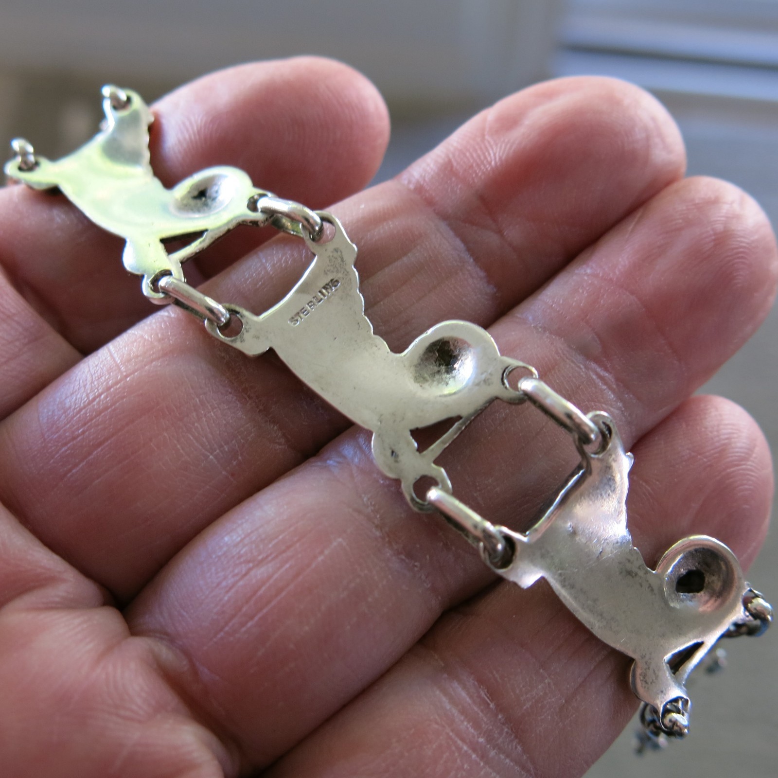 Sterling Silver Tennis Bracelet 7.25 in 29.3g [3635]