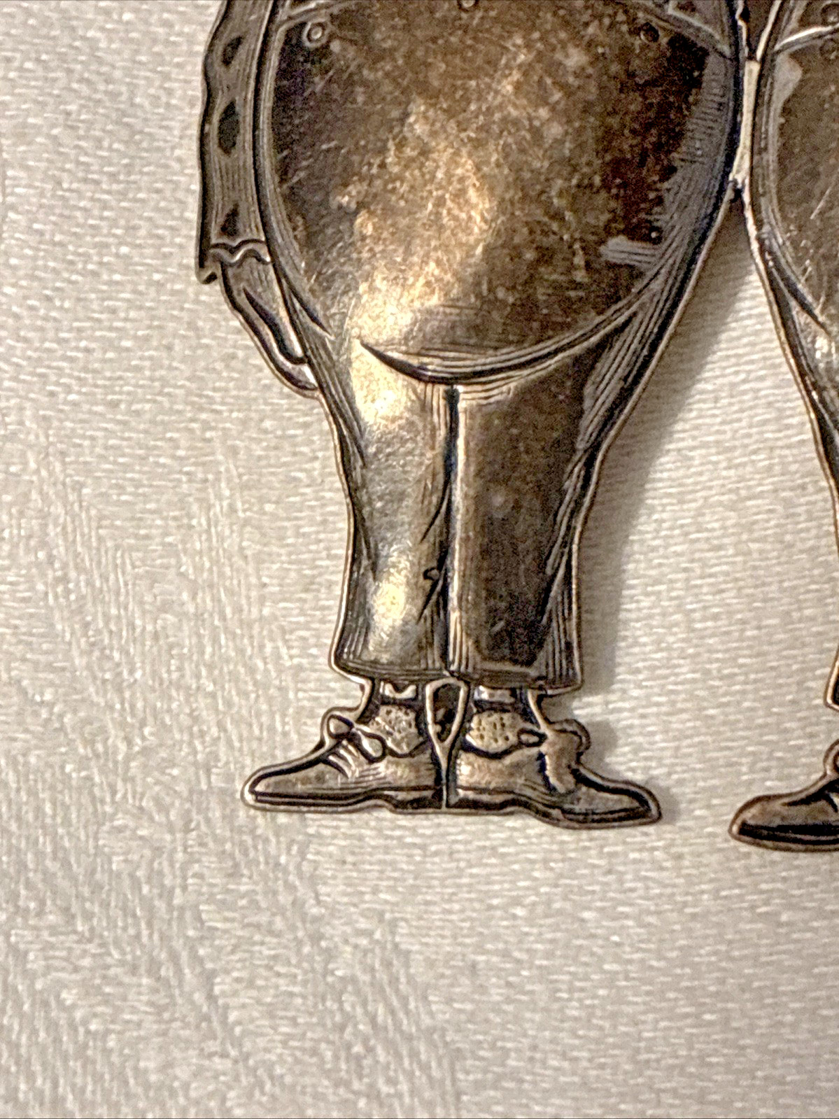 Vintage Kit Carson Sterling Brooch Tweedle Dee Tweedle Dum Disney?