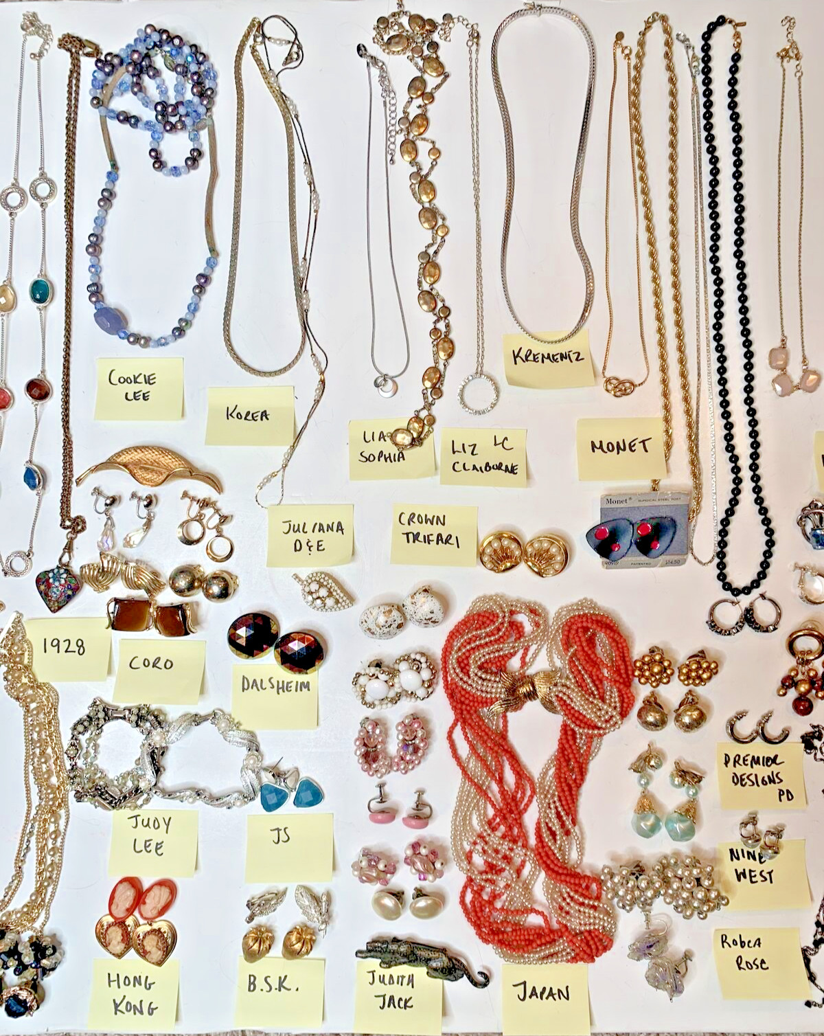 Vintage Costume Jewelry Lot Juliana Trifari Coro Monet 100+ Wearable Signed