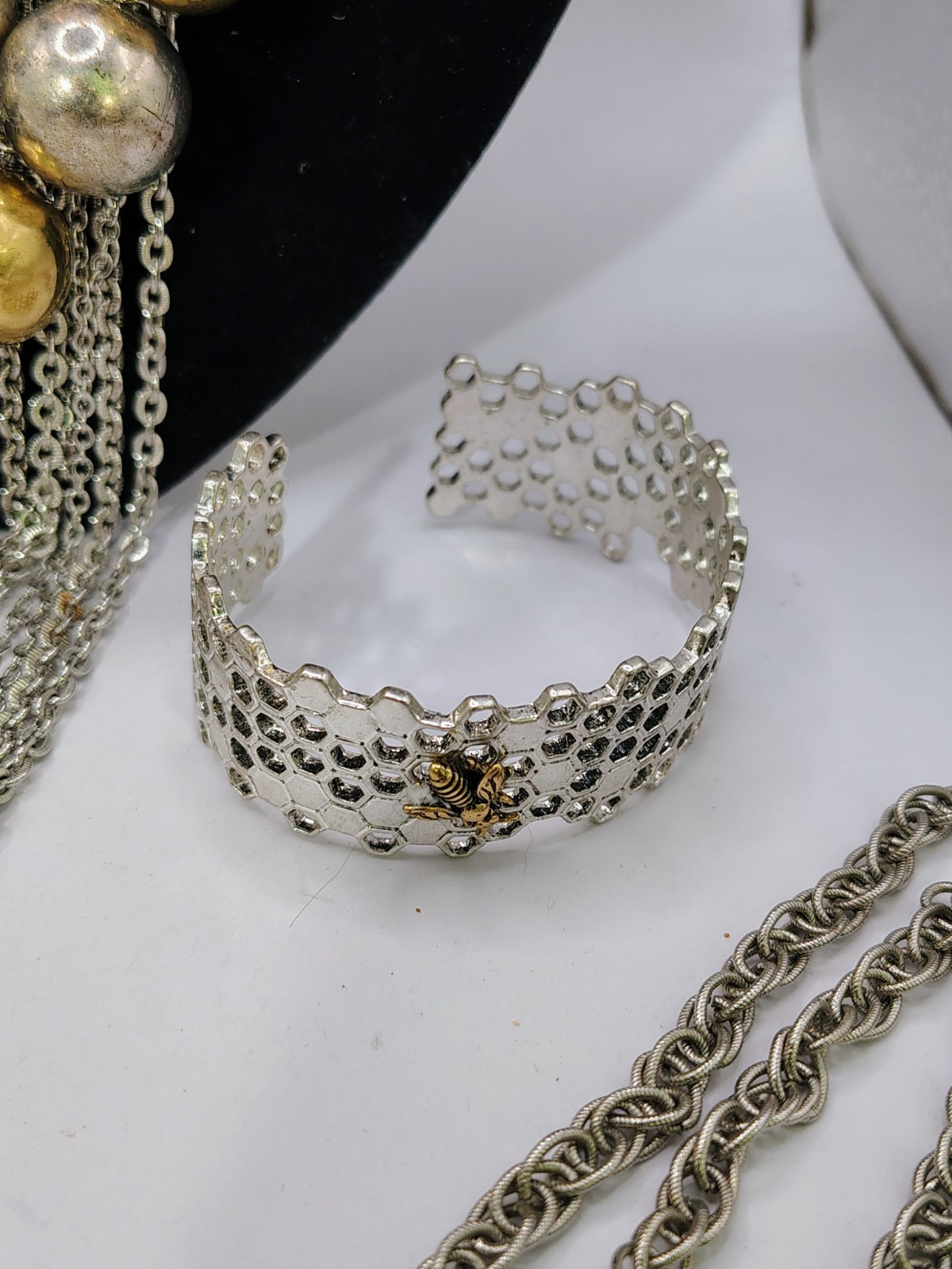 S636 Signed Jewelry Lot Avon Monet Lucky Brand C 1946 Boho Statement Necklace