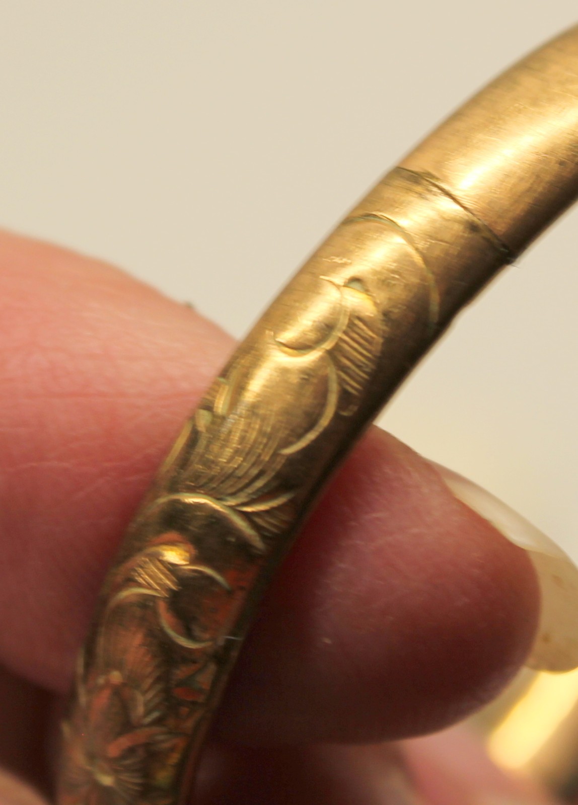 Antique Victorian Gold Filled Bangle Bracelet for Child
