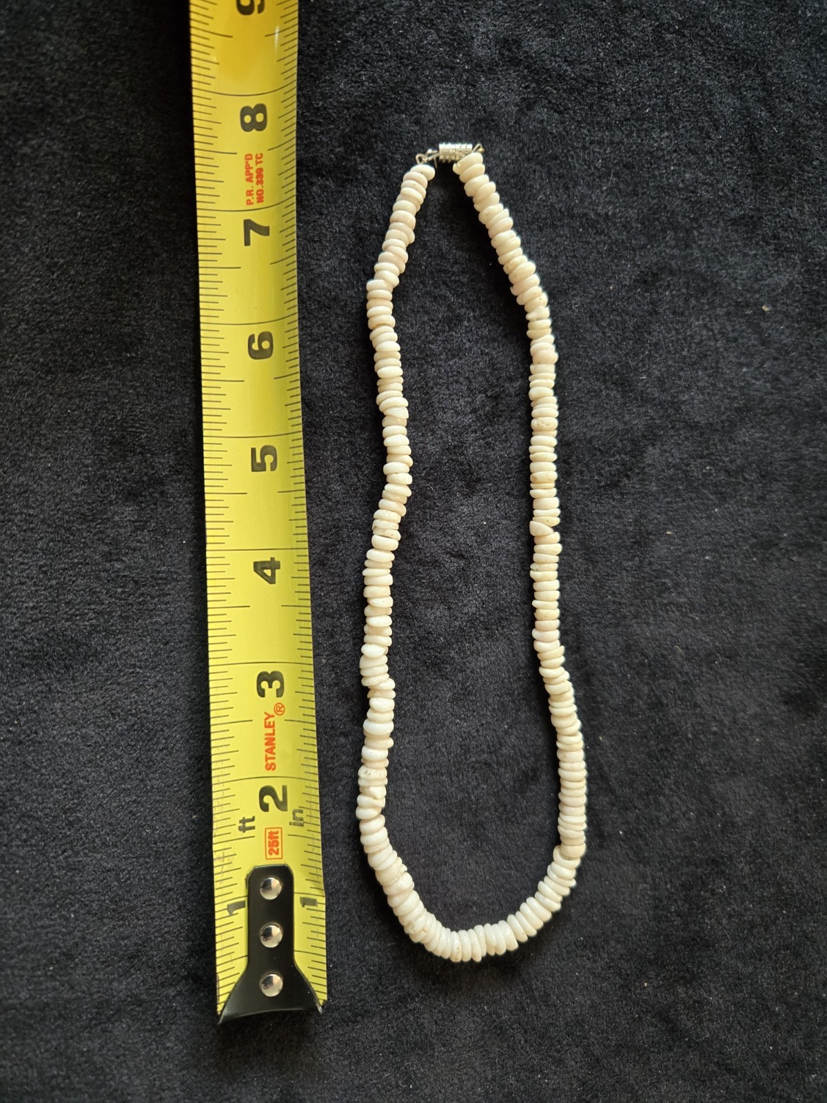 Vtg Hawaiian Small Puka Shell Bead 16″ Necklace Surfer Seashell Necklace