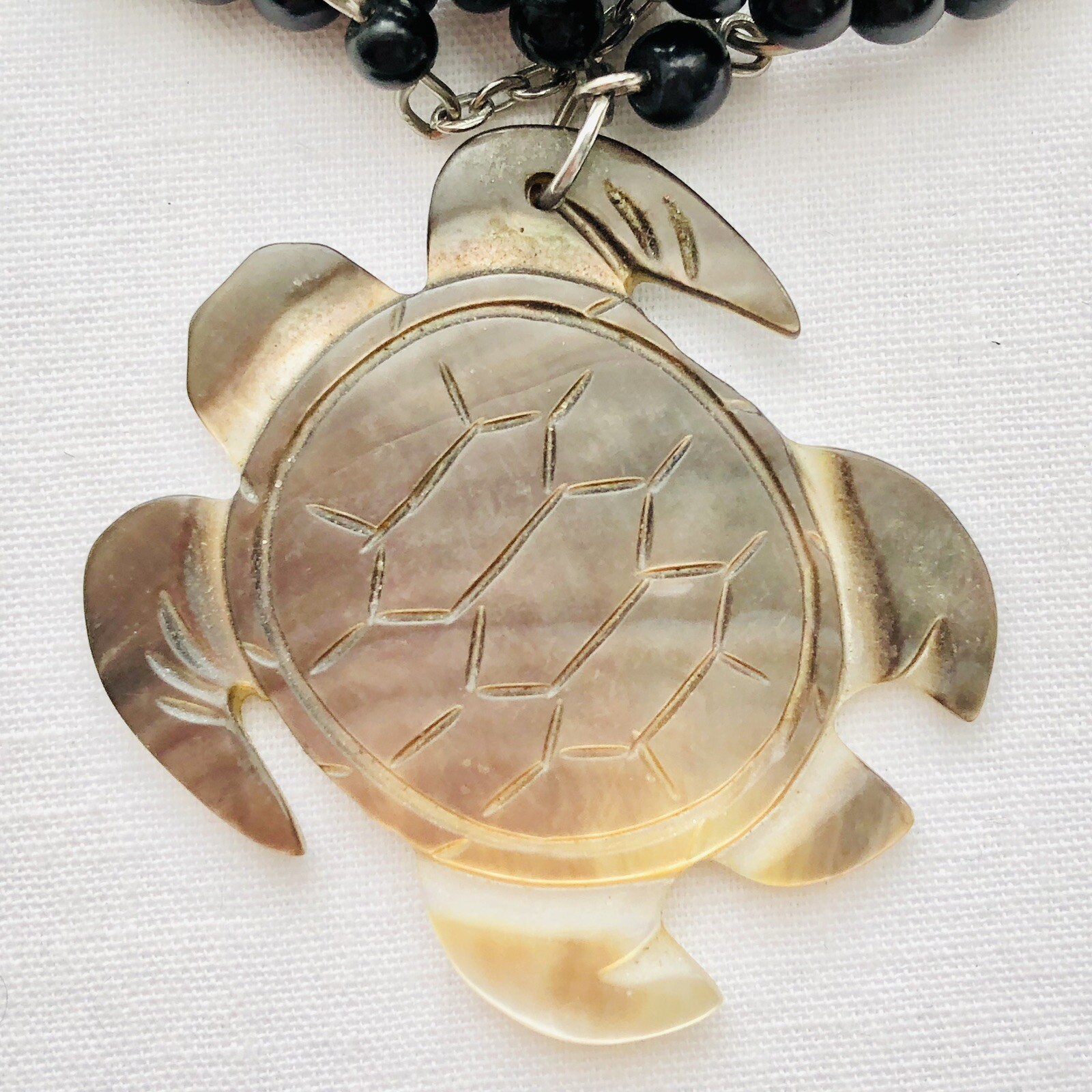 Turtle Charm Bracelet Freshwater Pearl Nautical Beach Ocean Animal Jewelry 8”