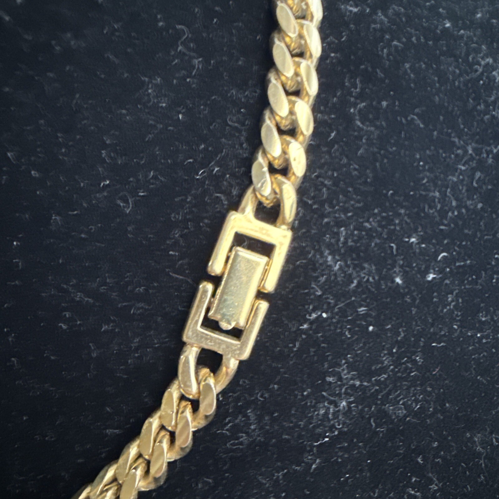 Gold Tone Chevron Multi Colors Stones Necklace
