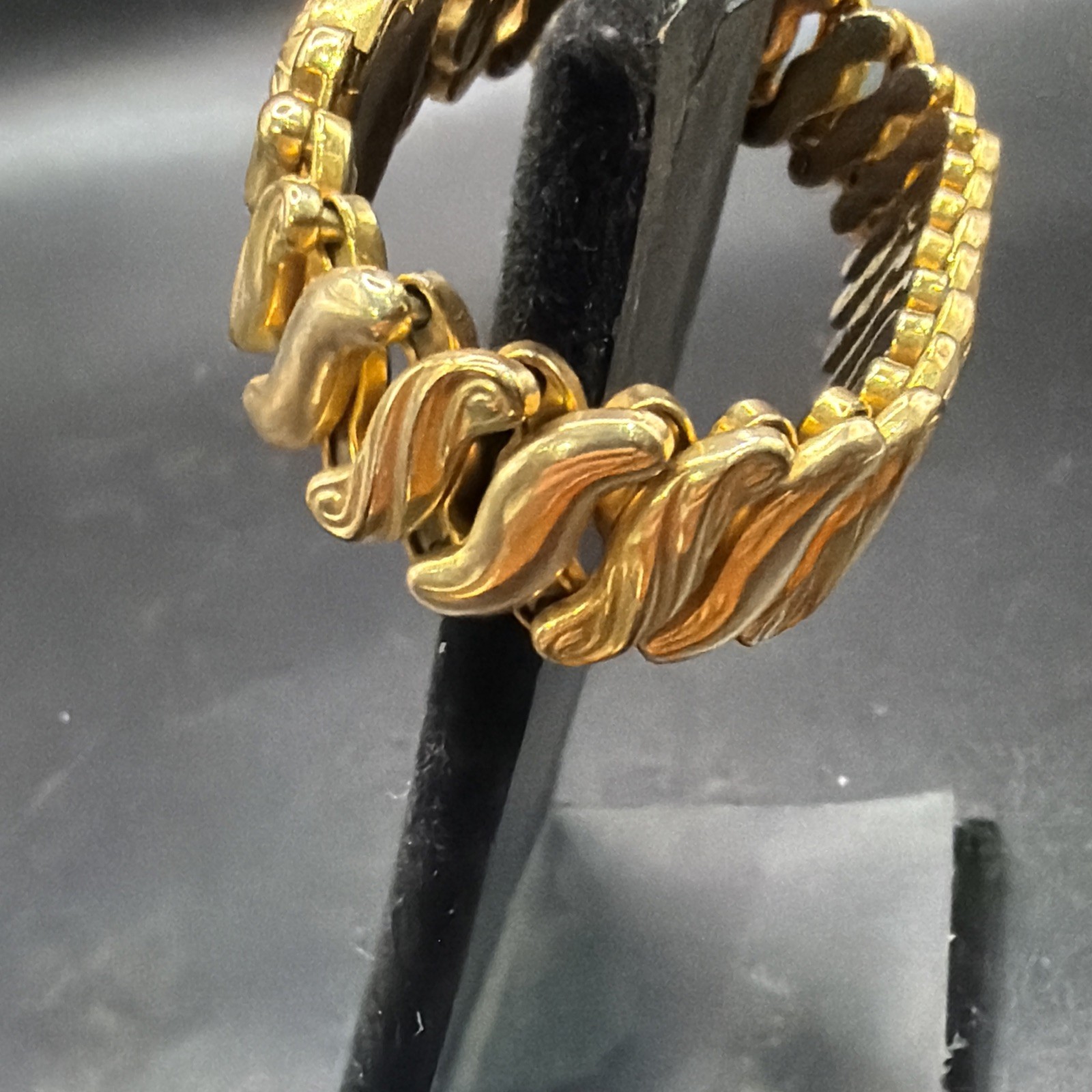 Vintage 1943 Speidel Made Phoenix HEART Expansion Bracelet 5″-7 1/4″ Excellent