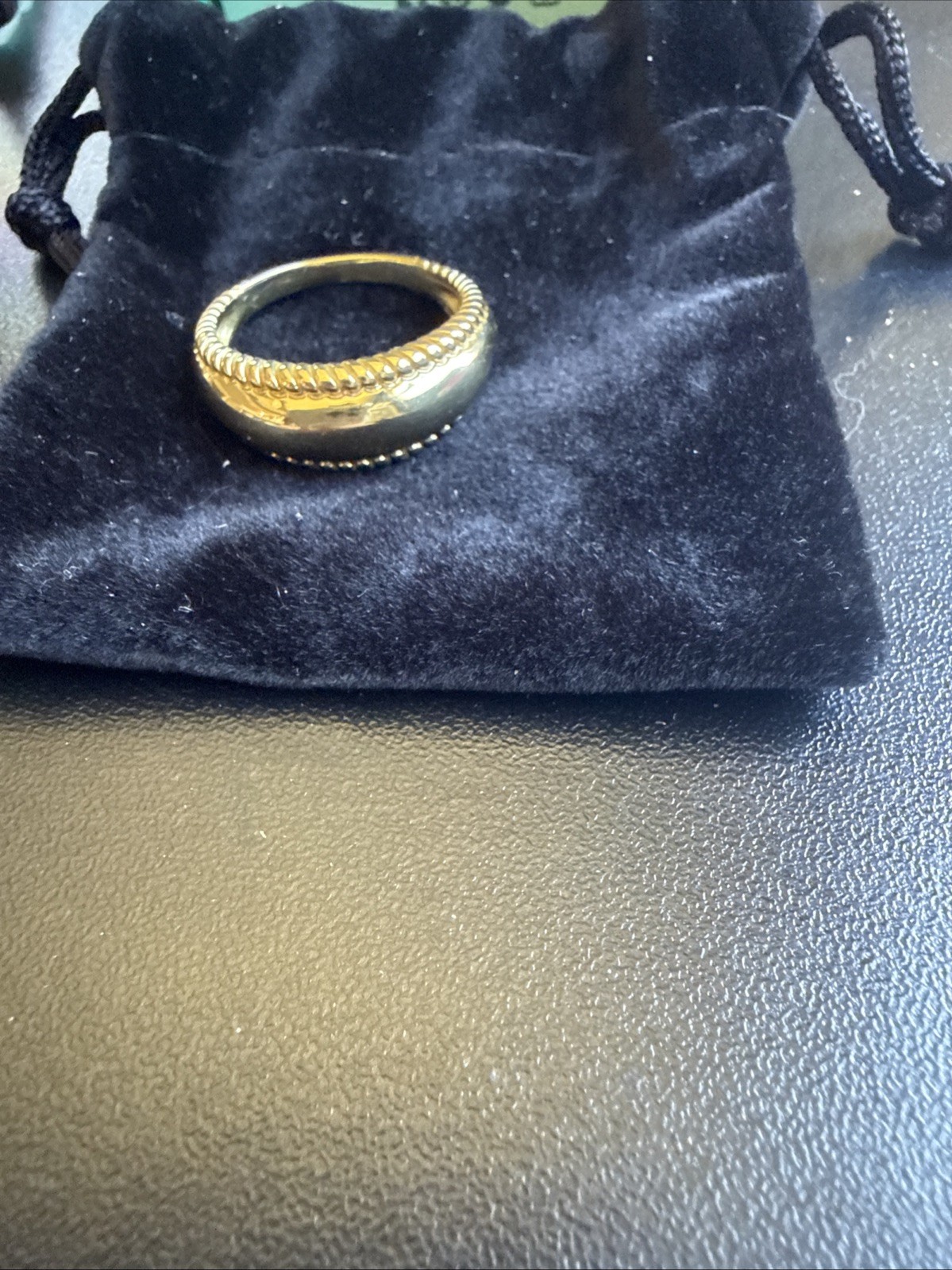 Carolyn Pollack Brass Rope Border Size 9 Ring Replacement Interchangeable Unisex