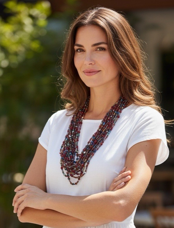 Joan Rivers Czech Necklace Torsade Multi-Strand Beaded Statement 17.5 in