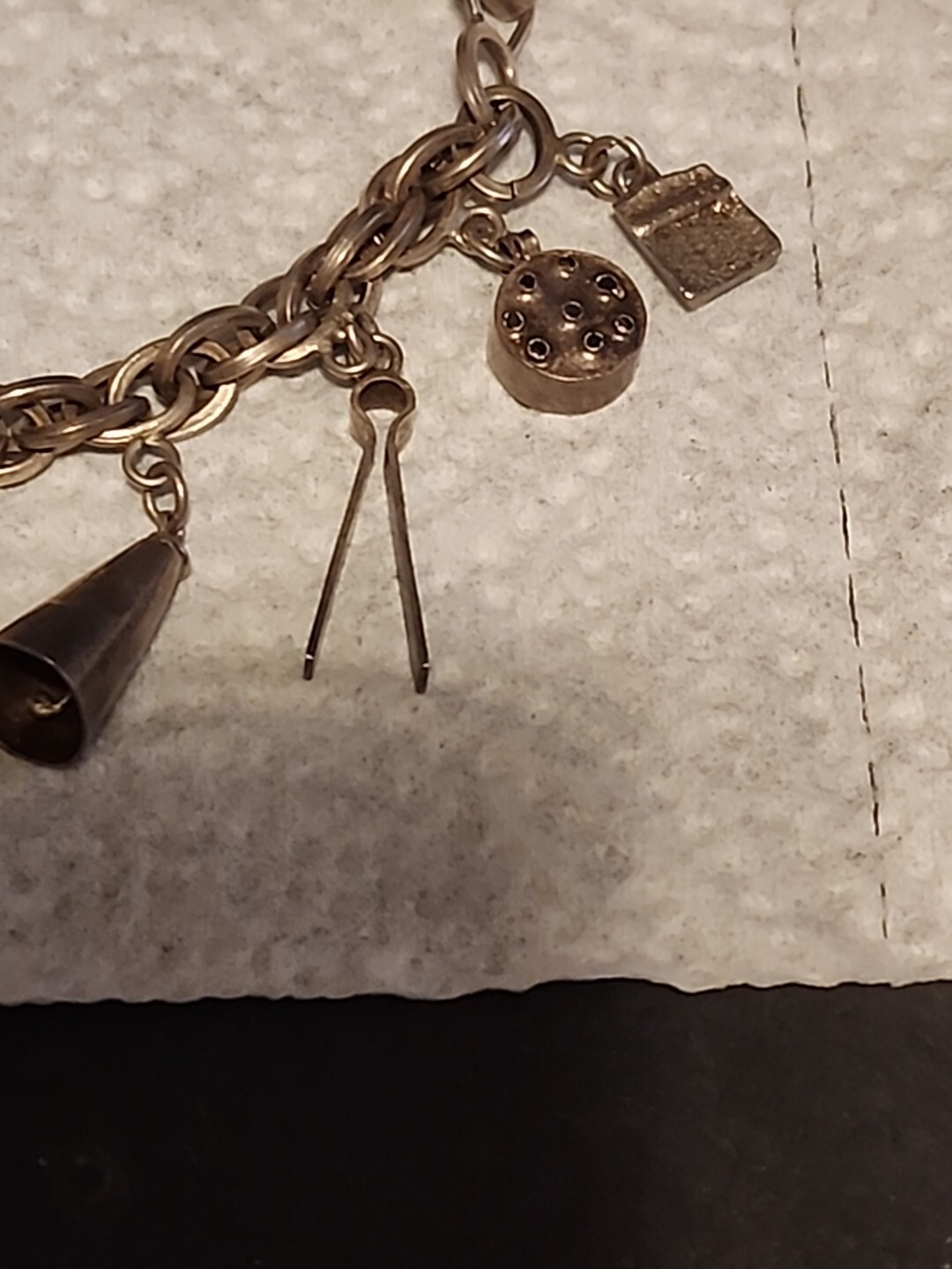Sterling Silver Vintage Charm Braclet, Original Mexico Piece