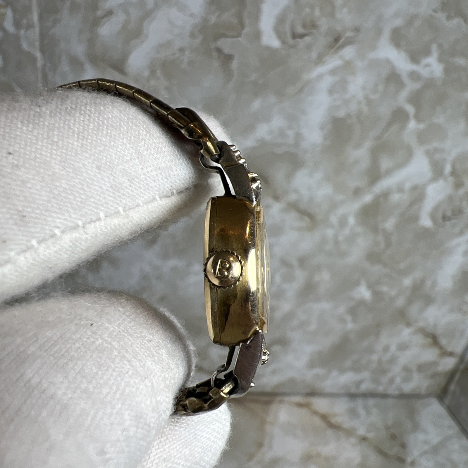 Vintage Bulova M5 10k Rolled Gold Plate Manual Wind Ladies Watch Working