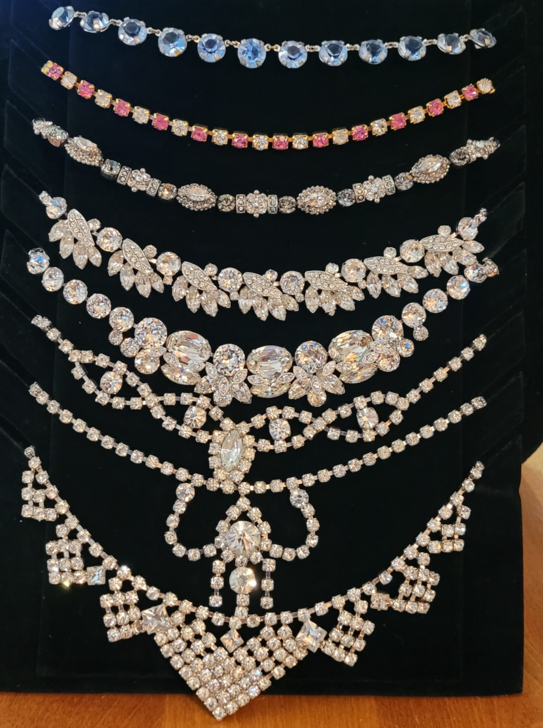 vintage Rhinestone Jewelry Lot Many Signed 125 Pieces
