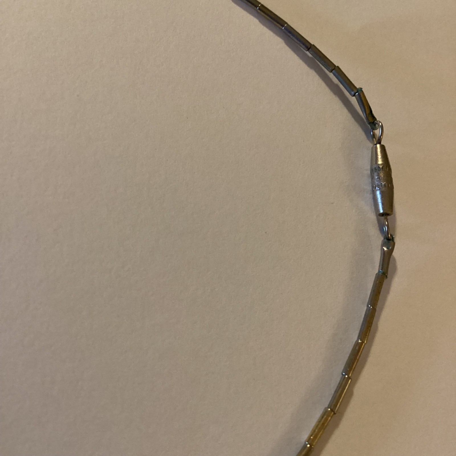 Vintage Black Coral Necklace Gold Tone Beads Mid Century Modern Statement