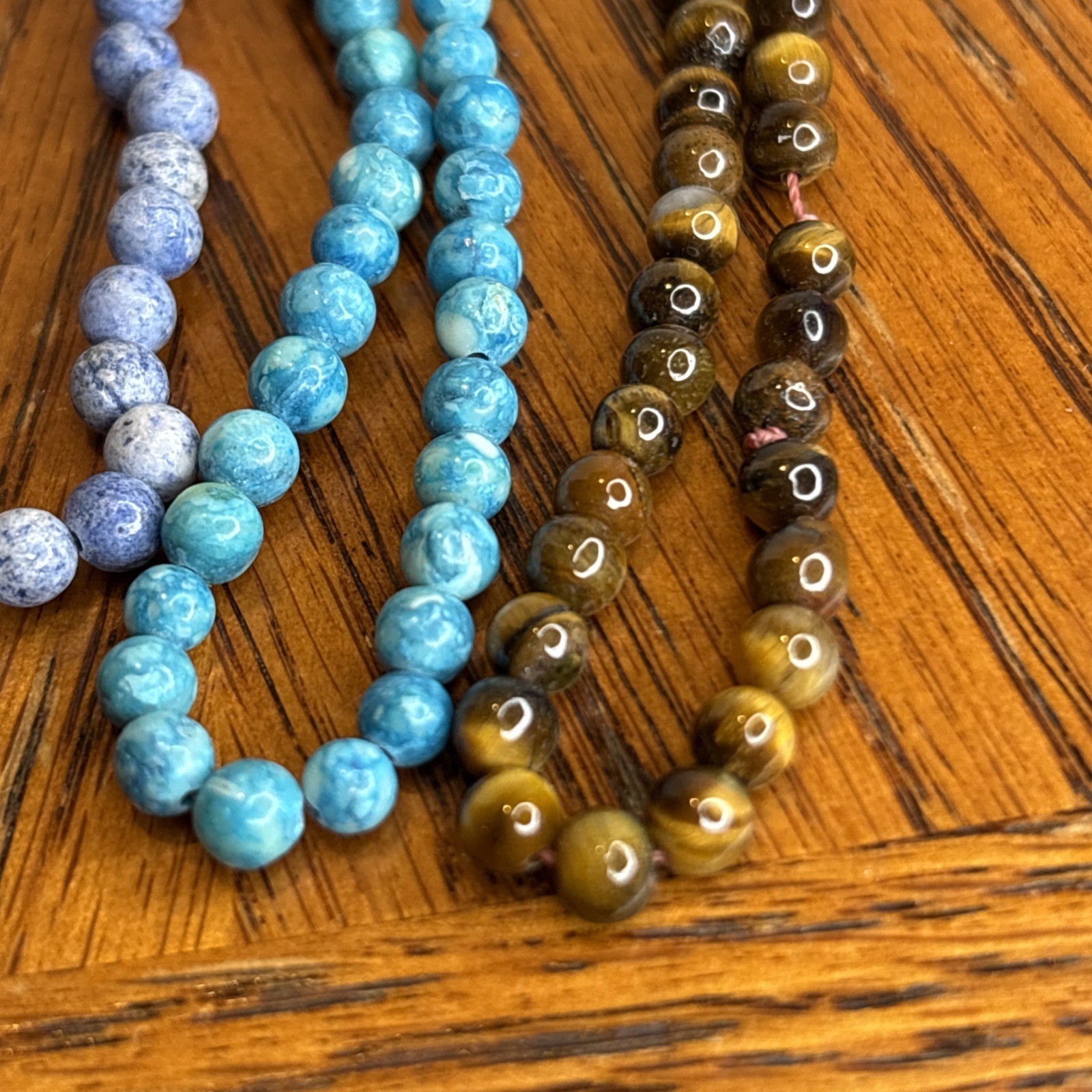 20 Vintage Twist A Bead 80’s Beaded Necklace Stone Pearls, Plastic,Glass,1 Metal