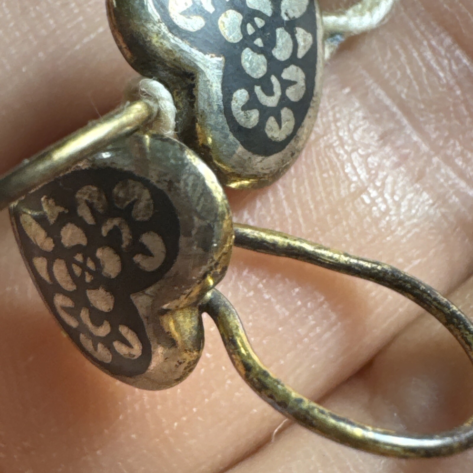 Vintage Soviet USSR silver 875 Gold plated ring Floral Earrings Set 80’s Kubachi