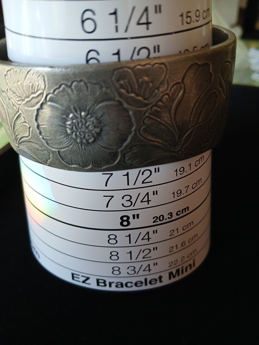 August Flower Salisbury Pewter Bracelet Cuff