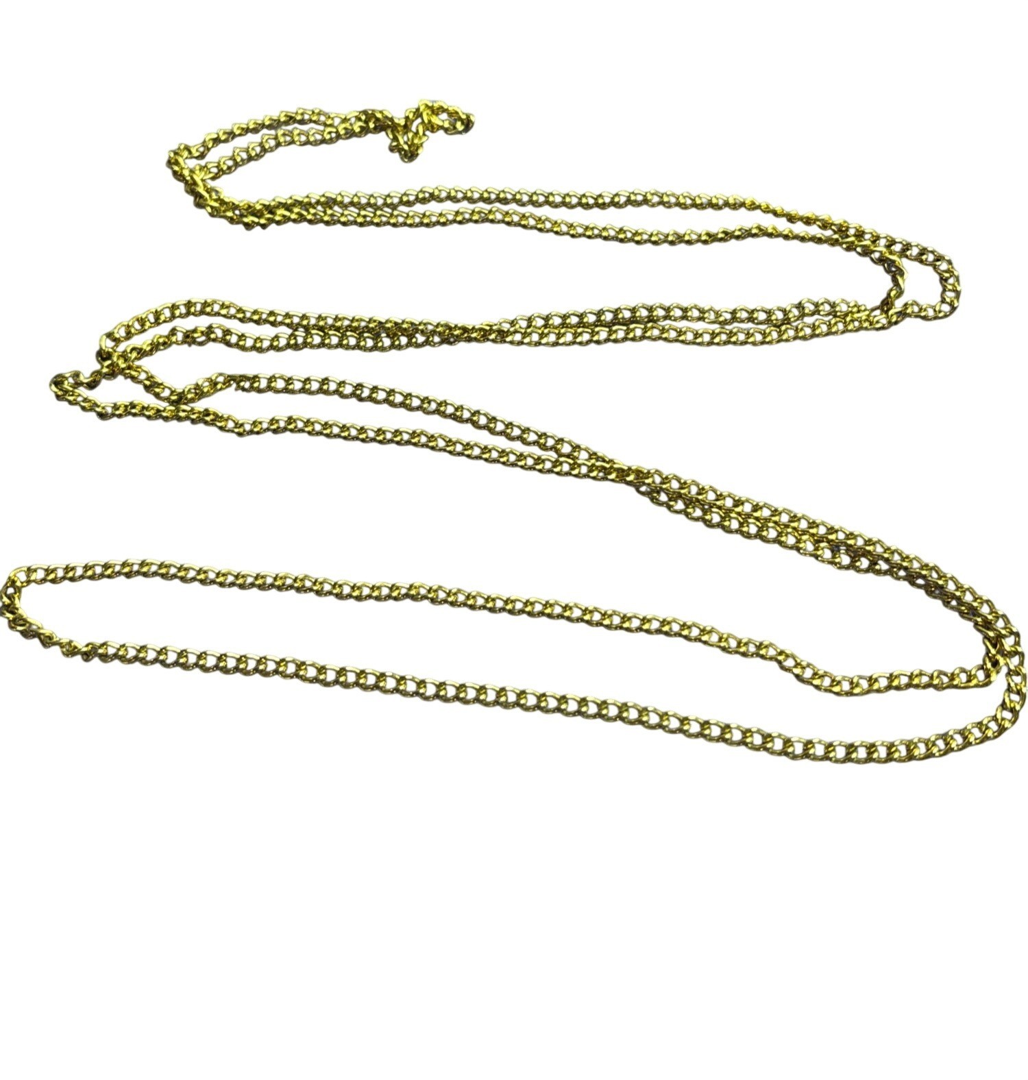 Vintage Goldtone Chain Necklace No Clasp 54 inches Long