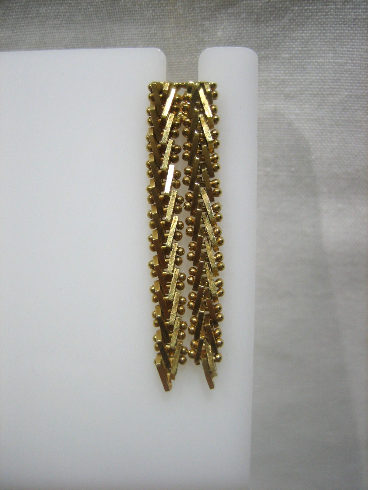 VINTAGE 18K YELLOW GOLD RICCIO CHAIN DANGLE TASSEL EARRINGS 6.4 GRAMS