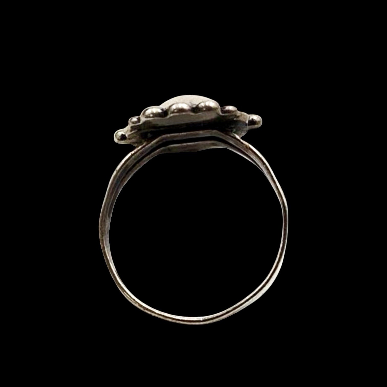 Vintage South Western Native Navajo Sterling Silver 925 Concho Ring