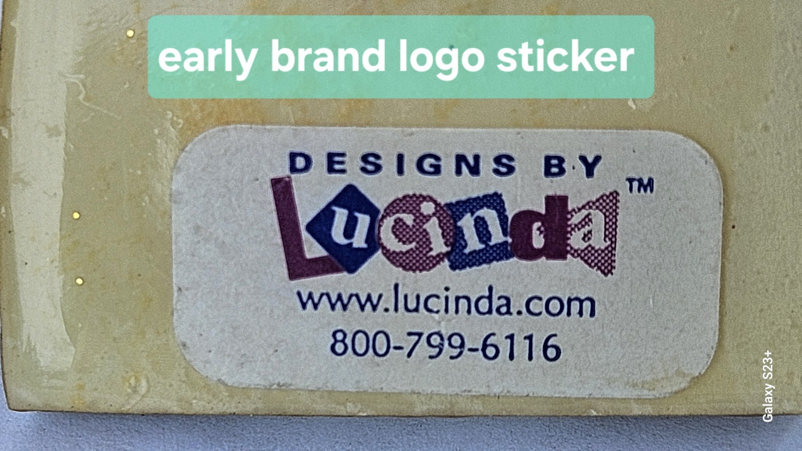 HTF Ultra Rare Lucinda Pin Vtg Christmas, Red Hat, Early Logo Label, Gifts