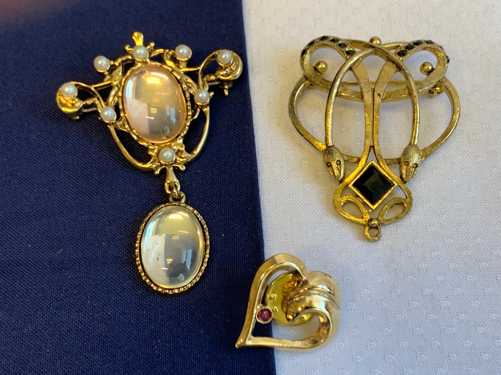 Vtg Brooch Lot Giovanni Gerrys Monet Sarah C Avon Scatter Pins Costume Jewelry