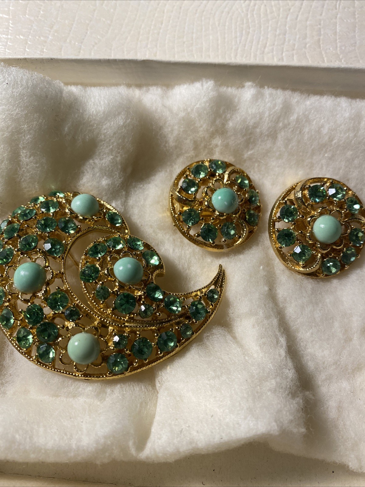 Vintage Brooch And Earrings
