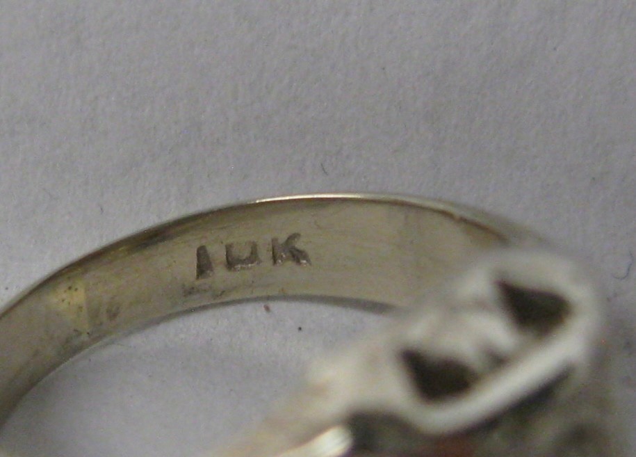 VICTORIAN ANTIQUE 10KW GOLD OLD EUROPEAN CUT DIAMOND BAND PINKY RING SIZE 2.75