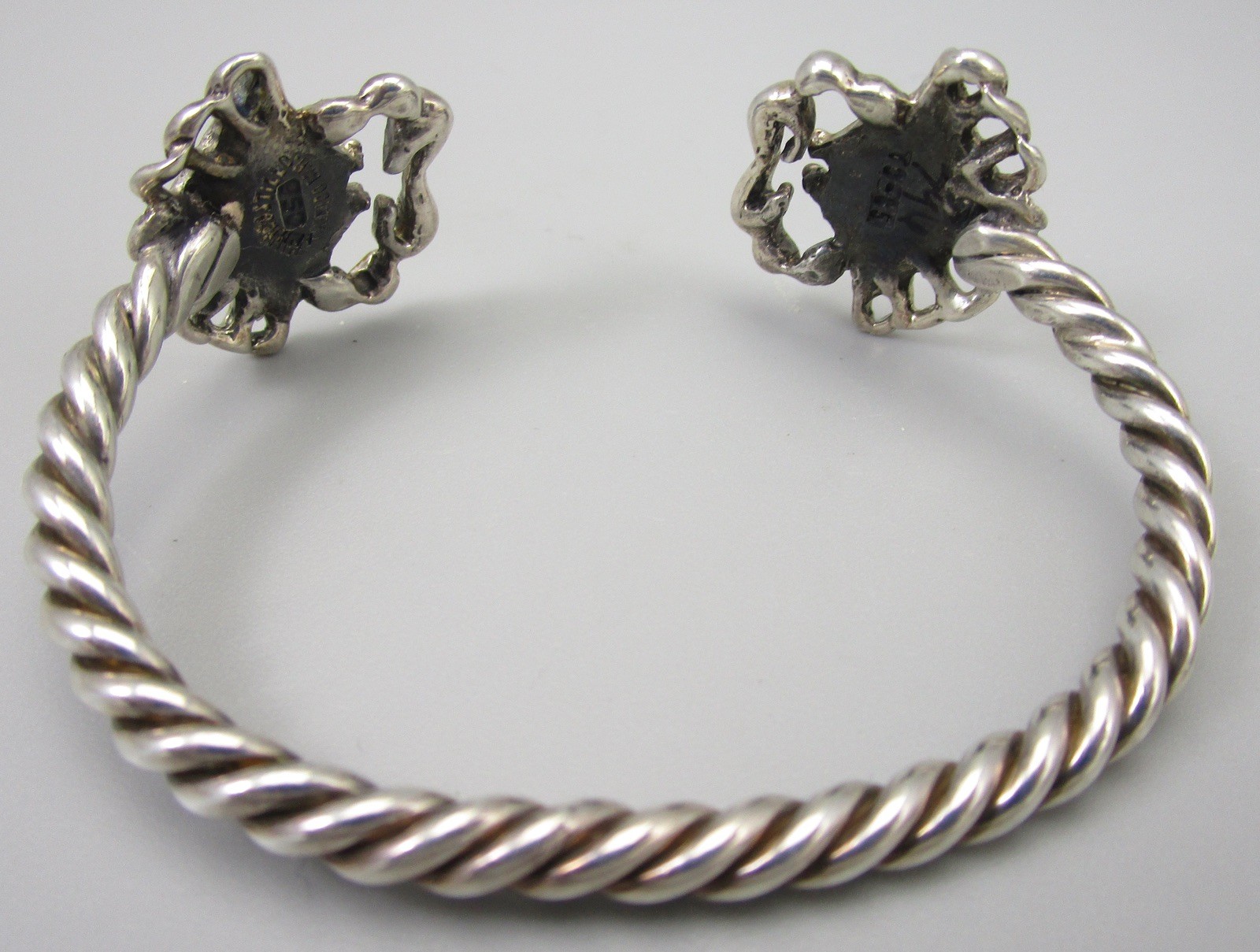 EMILIA MIMI “LOS CASTILLO” MEXICAN STERLING SILVER CRAB CUFF BRACELET – 26G