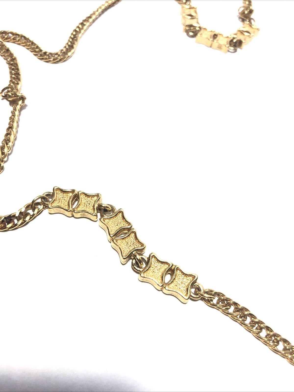 Vintage Monet Gold Tone Multi-Strand Long Wrap Necklace. 54” Long