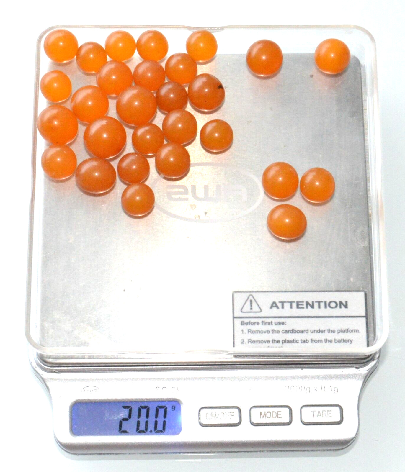 ✅ 20gr RUSSIAN SOVIET BALTIC SEA AMBER BOLLS NECKLACE 老琥珀 BEADS STONE ROCK PIN ☭