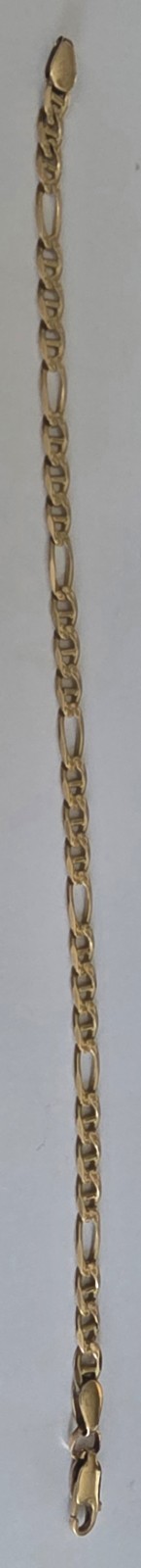 FIGARO Made In Italy 14k Yellow Gold, 7.25″L 4.59g